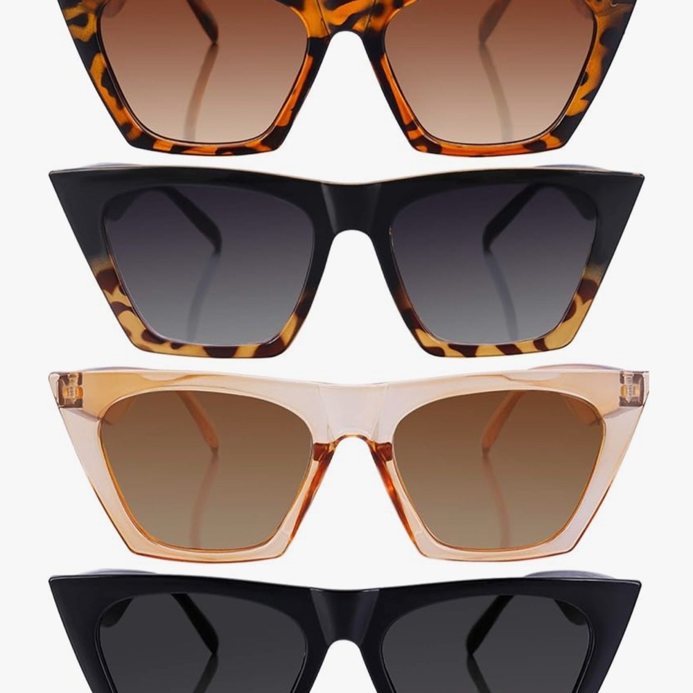 Modern Oversized Sunglasses in Brown and Black